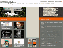 Tablet Screenshot of literaturhaus-stuttgart.de